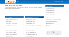 Desktop Screenshot of iquiz.in